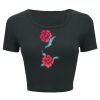 Ladies' Poly-Cotton Crop T-Shirt Thumbnail