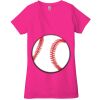 Ladies' Jersey Short-Sleeve Deep V-Neck T-Shirt Thumbnail