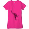 Ladies' Jersey Short-Sleeve Deep V-Neck T-Shirt Thumbnail