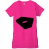 Ladies' Jersey Short-Sleeve Deep V-Neck T-Shirt Thumbnail