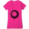 Ladies' Jersey Short-Sleeve Deep V-Neck T-Shirt Thumbnail