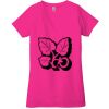 Ladies' Jersey Short-Sleeve Deep V-Neck T-Shirt Thumbnail