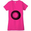 Ladies' Jersey Short-Sleeve Deep V-Neck T-Shirt Thumbnail