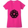 Ladies' Jersey Short-Sleeve Deep V-Neck T-Shirt Thumbnail