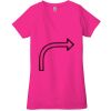 Ladies' Jersey Short-Sleeve Deep V-Neck T-Shirt Thumbnail