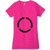 Ladies' Jersey Short-Sleeve Deep V-Neck T-Shirt Thumbnail