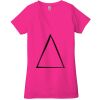 Ladies' Jersey Short-Sleeve Deep V-Neck T-Shirt Thumbnail