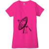 Ladies' Jersey Short-Sleeve Deep V-Neck T-Shirt Thumbnail