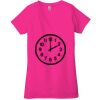 Ladies' Jersey Short-Sleeve Deep V-Neck T-Shirt Thumbnail