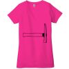 Ladies' Jersey Short-Sleeve Deep V-Neck T-Shirt Thumbnail