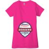 Ladies' Jersey Short-Sleeve Deep V-Neck T-Shirt Thumbnail